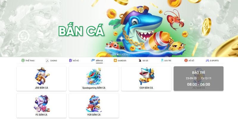 Bắn cá BONGBET - Sảnh game đa dạng tỷ lệ thắng lớn