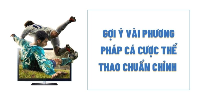 Gợi ý vài phương pháp cá cược thể thao chuẩn chỉnh 